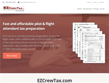 Tablet Screenshot of ezcrewtax.com